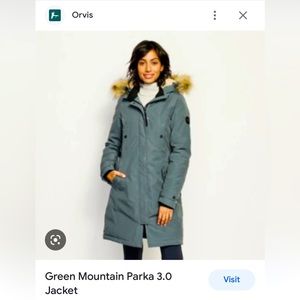 ISO Orvis Parka 3.0 Mountain Green Xs or S